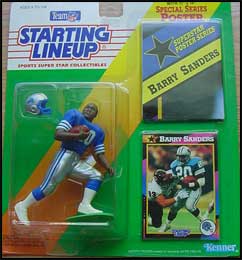 1998 STARTING LINEUP SLU - NFL - BARRY SANDERS - DETROIT LIONS Meijer  Exclusive