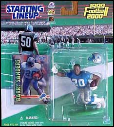 1998 STARTING LINEUP SLU - NFL - BARRY SANDERS - DETROIT LIONS Meijer  Exclusive