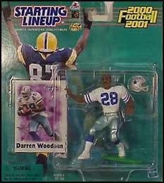 DARREN WOODSON of the DALLAS COWBOYS 2000-2001 HASBRO STARTING LINEUP ROOKIE