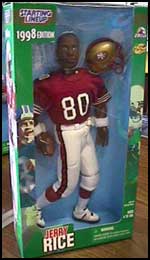 Starting Lineup JERRY RICE 1998 San Francisco 49ers football sports mo –  ActionFiguresandComics