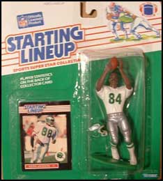 KEITH JACKSON PHILADELPHIA EAGLES VINTAGE 1989 STARTING LINEUP SLU FIG -  Bucks County Baseball Co.