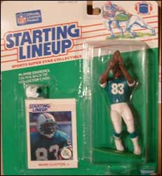 1988 Mark Clayton Miami Dolphins Starting Lineup Toy Figure