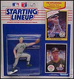 1989 Starting Lineup Mark McGwire Oakland Athletics SLU Kenner Sports Figure Mm1 for sale online 
