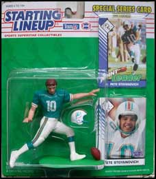 1993 Pete Stoyanovich Miami Dolphins Starting Lineup NFL Football Figu –  Jake's Toy Chest