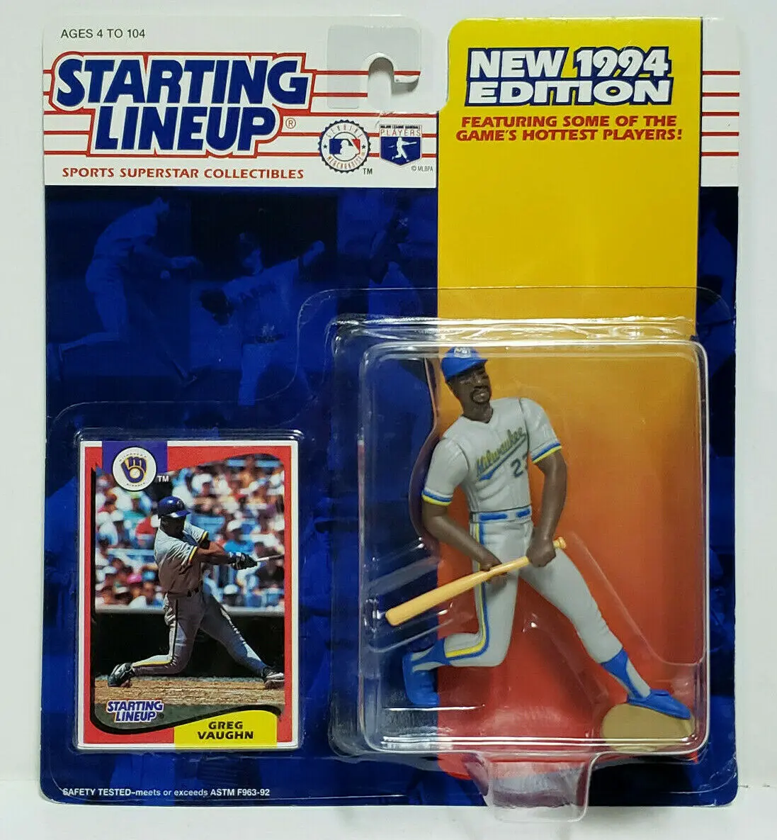 Greg Vaughn - 1994 MLB Baseball - Starting Lineup Figures