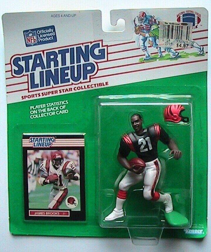 James Brooks - 1989 NFL Football - Starting Lineup Figures