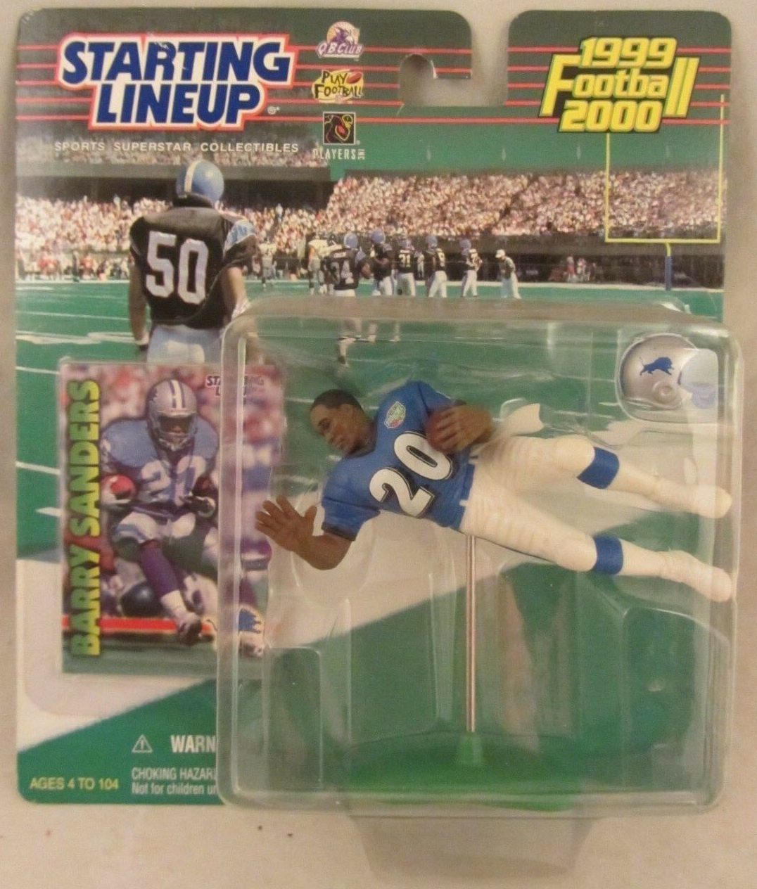 Starting LINEUP- Barry Sanders Action Figure 1998 Edition