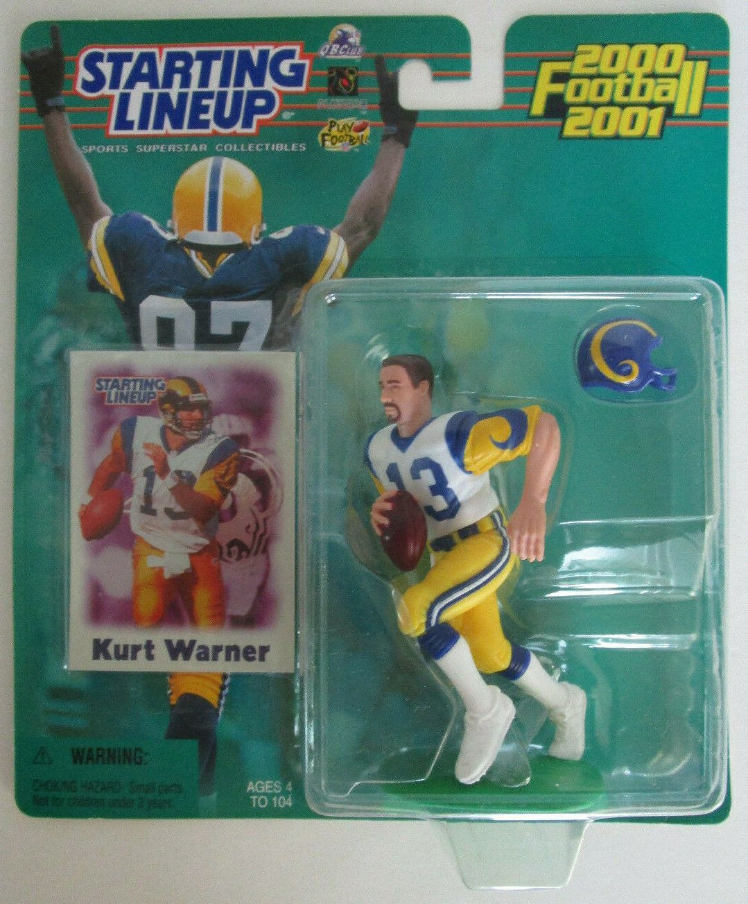 Kurt Warner St Louis Rams Hasbro Starting Lineup 2000 Edition Figure MVP  for sale online